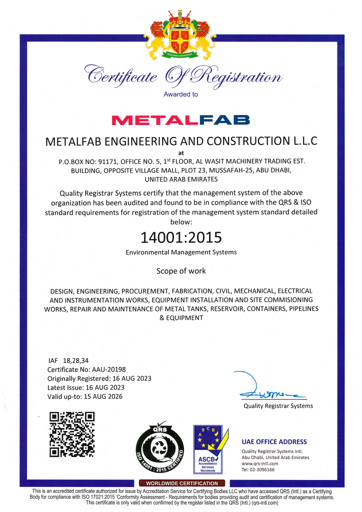 MFEC ISO 14001-2015